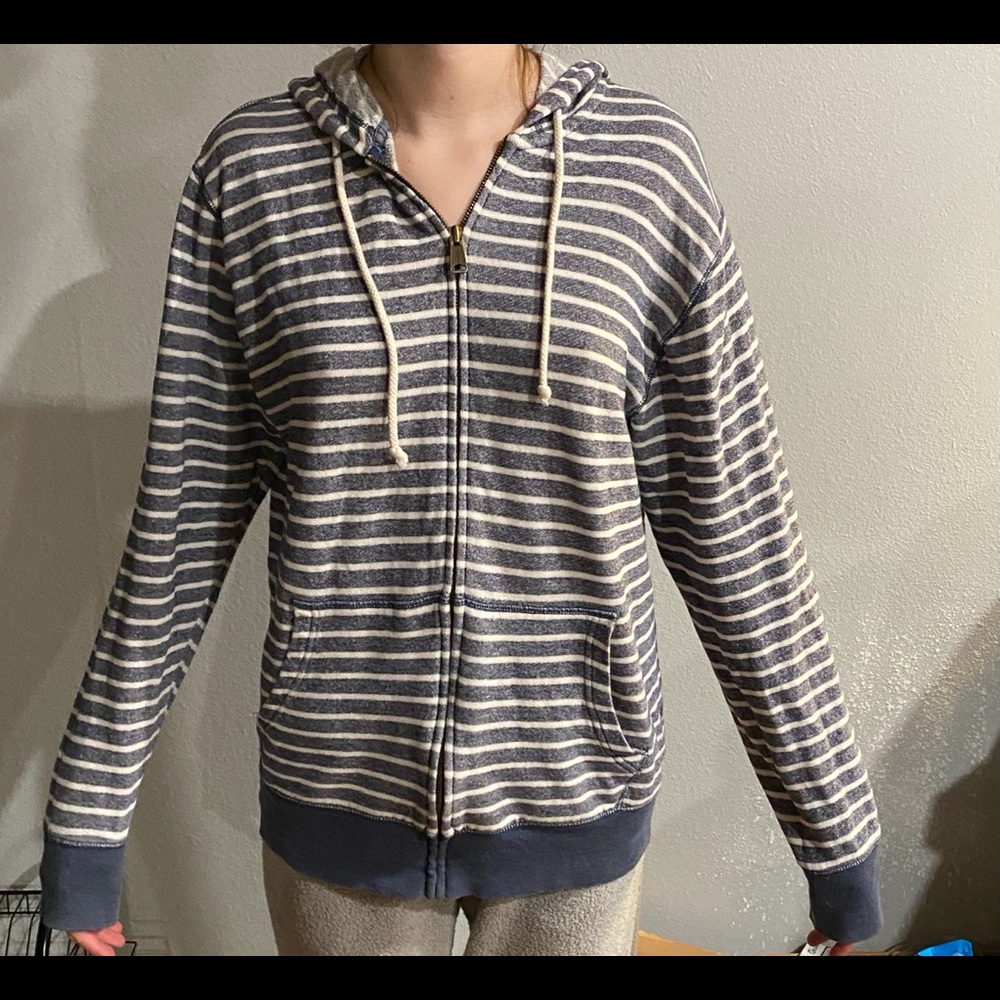 Hooded zip up jacket